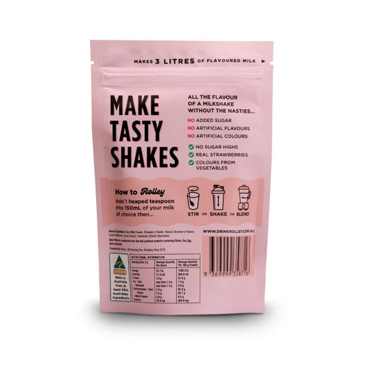Rolley Strawberry Milk Flavouring – 100g