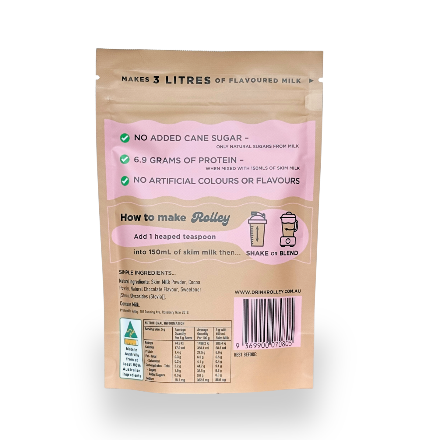 3 Milkshake Flavours Party Pack
